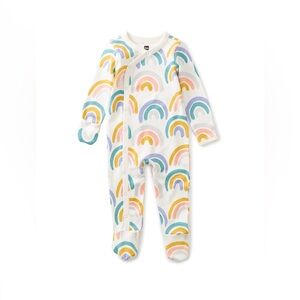 Tea Collection Footed Baby Romper Rainbow size 0-3M